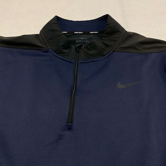 Nike Golf 1/4 zip Dri Fit pullover performance long sleeves polo top XXL 2XL - Picture 4 of 11